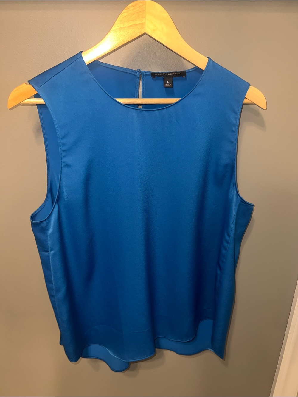 Banana Republic Cobalt Blue Sleeveless Shell Top